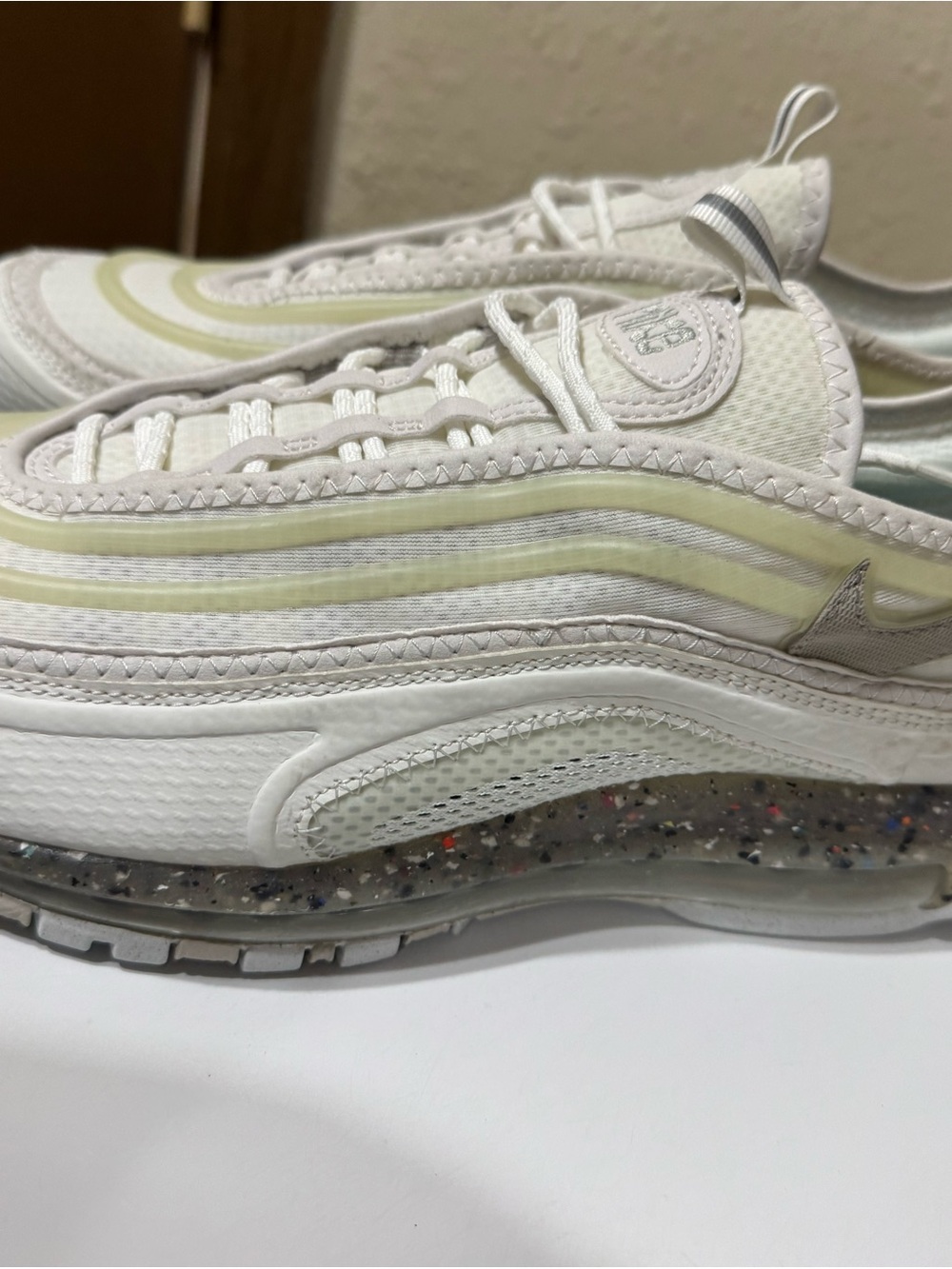Nike man Air Max 97 Cream/White with Speckled Air Unit